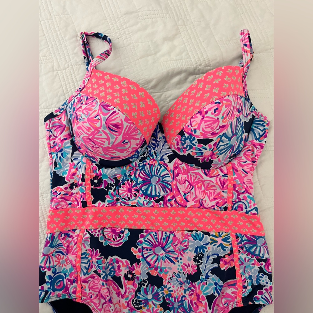 Lilly Pulitzer Palma High Tide Navy Swimsuit